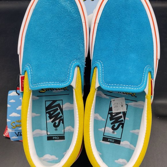Vans x The Simpsons "Bart" Slip On Pro Unisex Skate Shoes Sneakers Size 5 - Picture 13 of 14